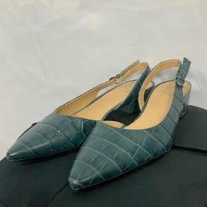 NATURALIZER | Pointed toe | Heel Flats Mules | Size 8 | Green/Blue